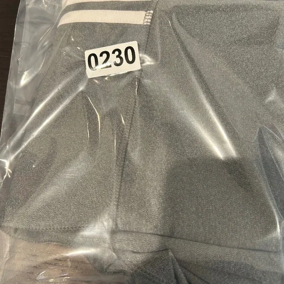 Adidas Climalite Athletic Leggings Grey White Stripe‎ Womens Size S Yoga Running - Picture 8 of 8